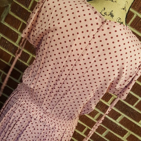 Gal Meets Glam Corinne Polka Dot Midi Dress 10 NWT - Picture 8 of 10